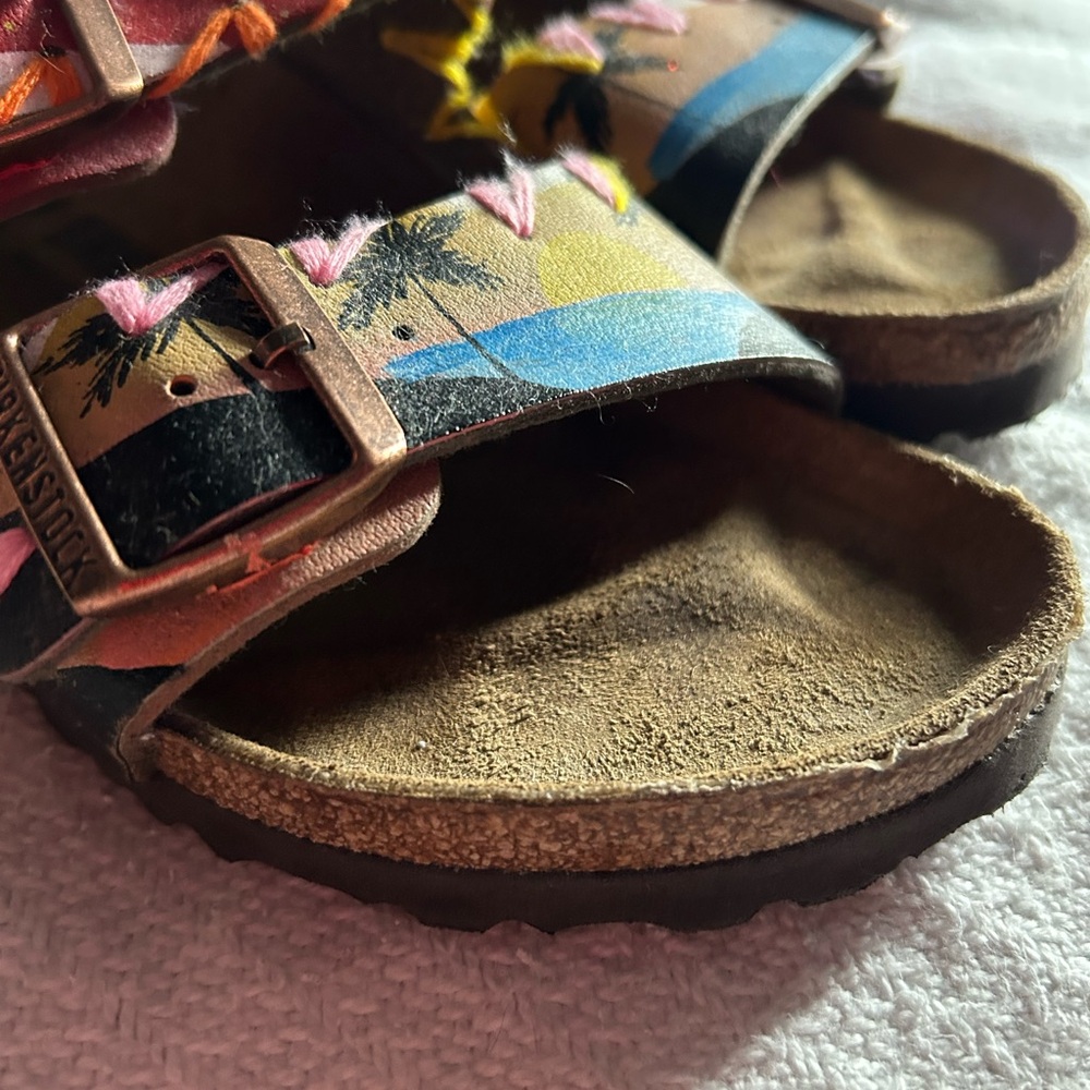 Birkenstock Deep Red Footbed Sandals - Picture 4 of 12